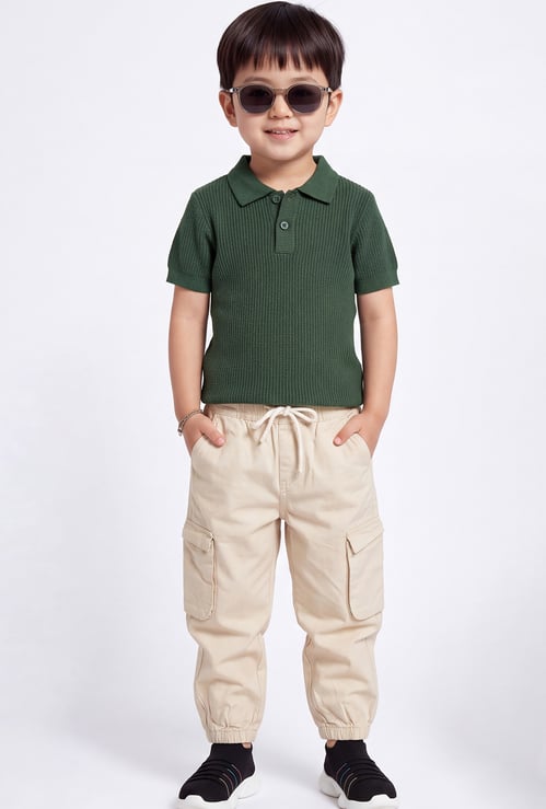 Boys Knit Polo T-shirt