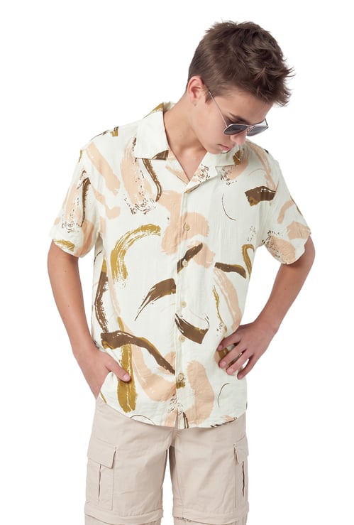 Boys Printed Resort Shirt