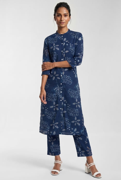 Women Printed Straight Kurta Set