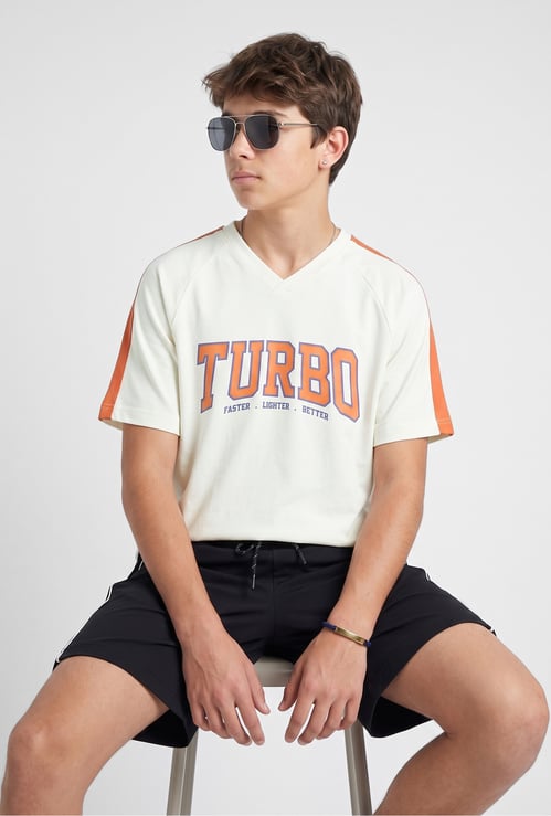 Boys Boxy Printed Boxy Sports T-shirt