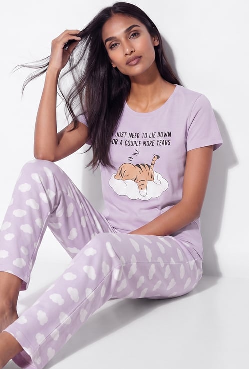 Women Printed PJ Set