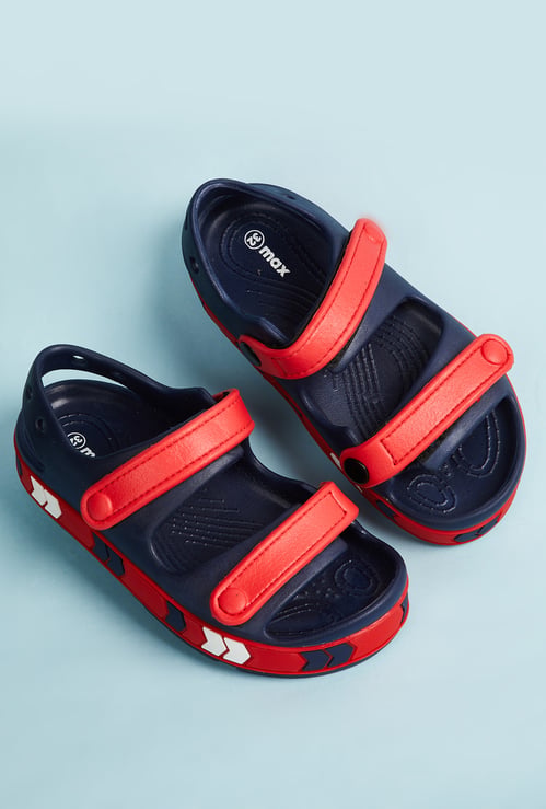 Boys Textured Velcro Sandals