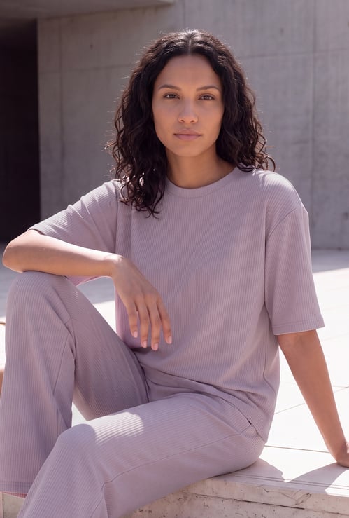 Women Ribbed T-shirt