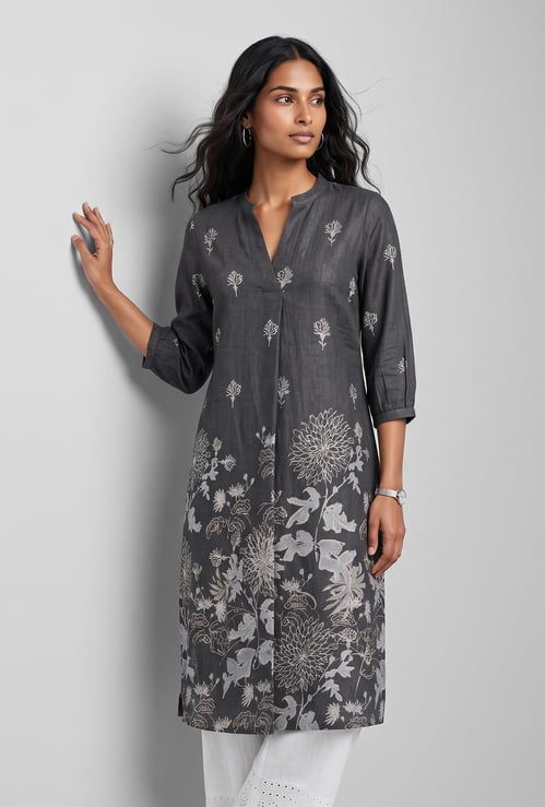 Women Printed Straight Kurta