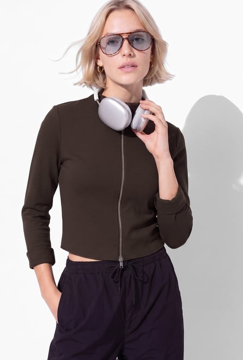 URB_N Women Solid Bomber Jacket