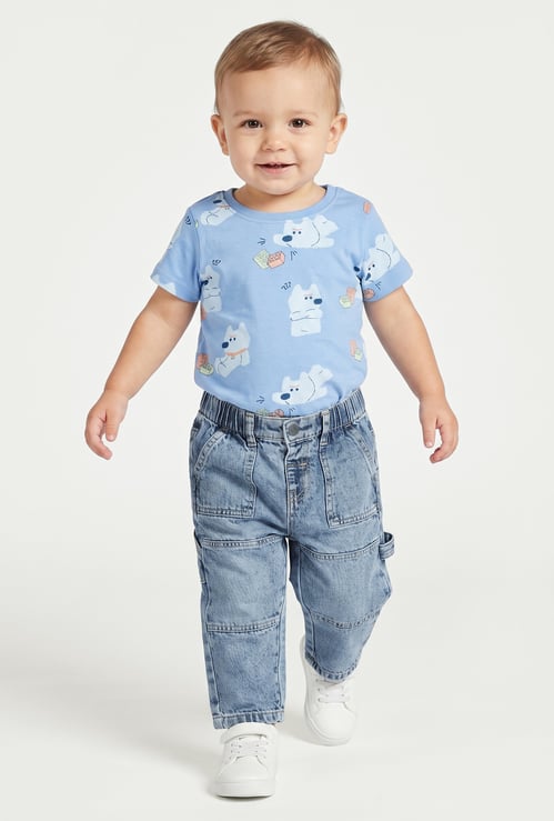 Boys Washed Denim Jeans