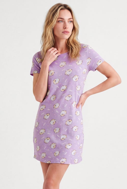 Women Printed Nightdress