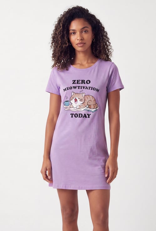 Women Printed Nightdress