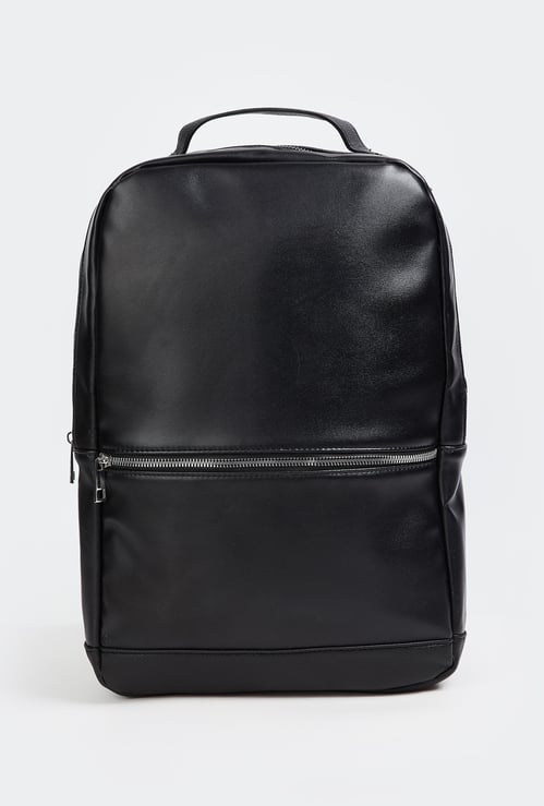Men Solid Backpack