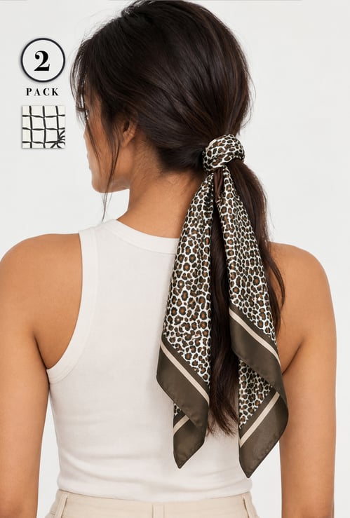 Women Printed Scarves - Pack of 2
