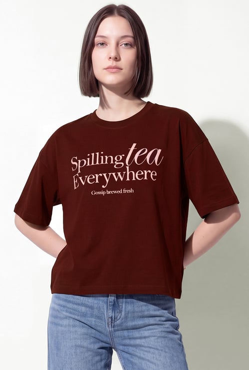 URB_N Women Printed Oversized T-shirt