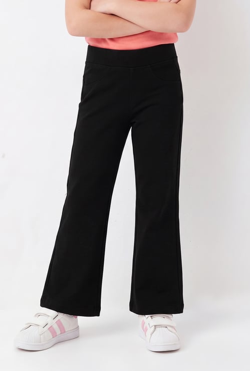 Girls Flared Fit Denim Pants