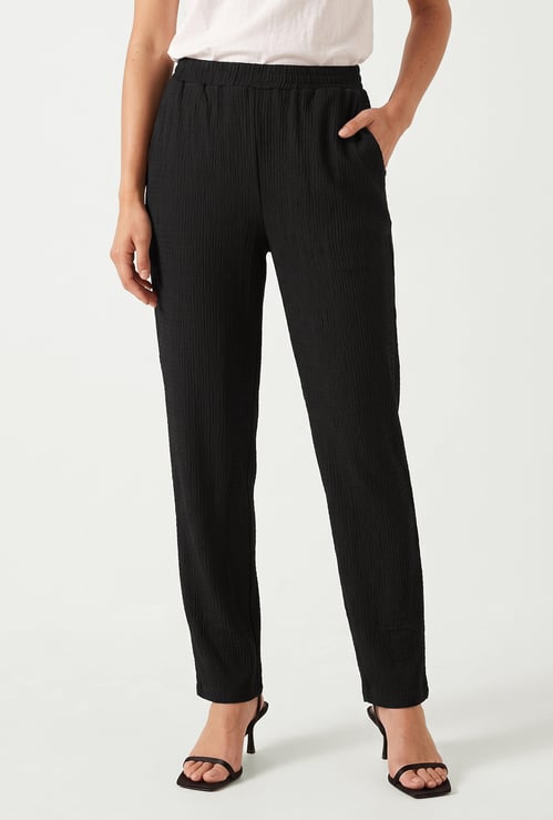 Women Solid Trousers