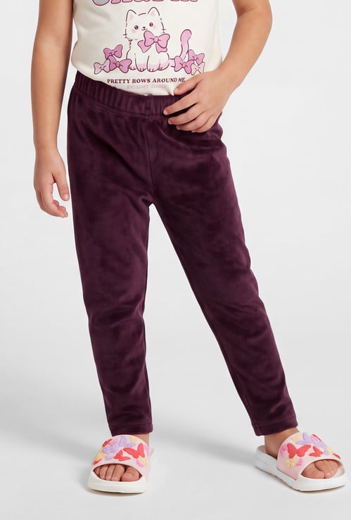 Girls Velour Leggings