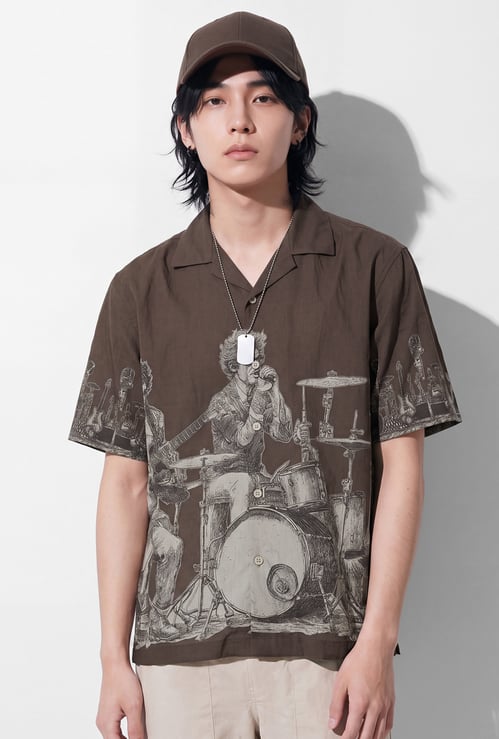 URB_N Men Printed Resort Shirt