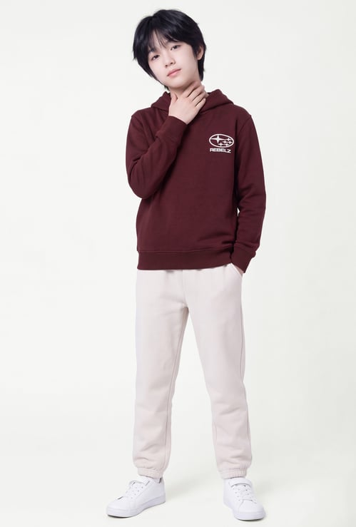 Boys Printed Pullover Hoodie
