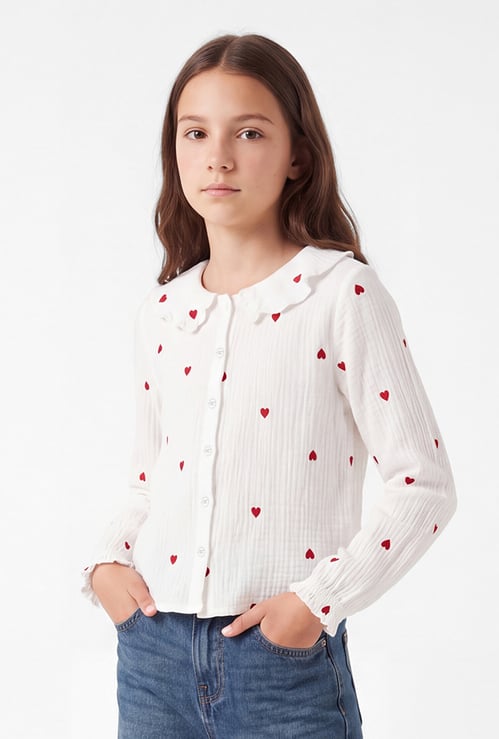 Girls Embroidered Top