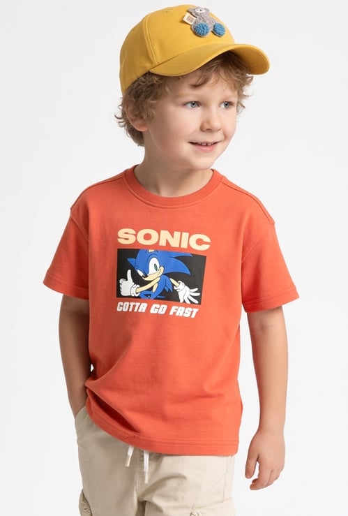 Boys Sonic Printed T-shirt