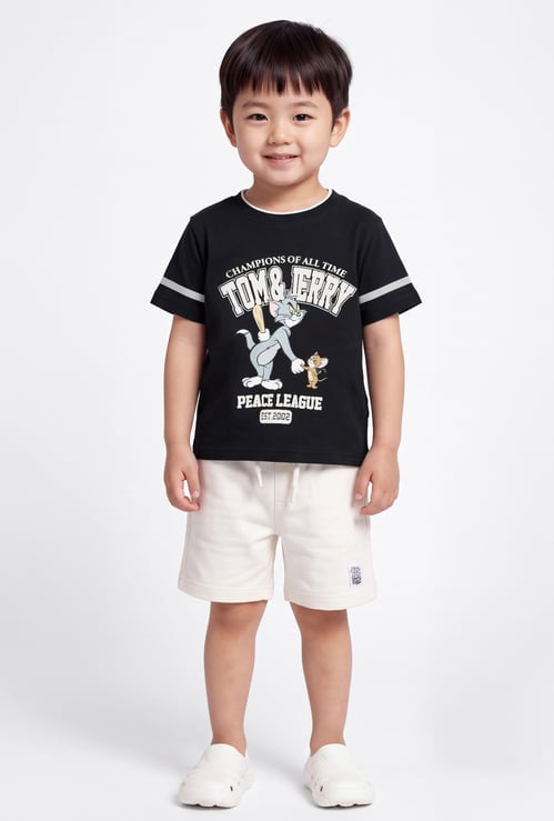 Boys Tom & Jerry Printed Shorts Set