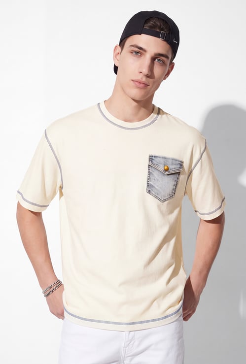 URB_N Men Oversized Solid T-shirt