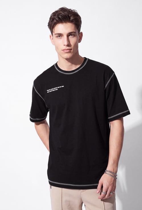 URB_N Men Oversized Placement Printed T-shirt