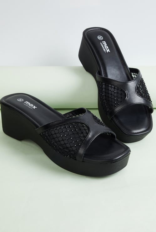 Women Embellished Wedge Heels