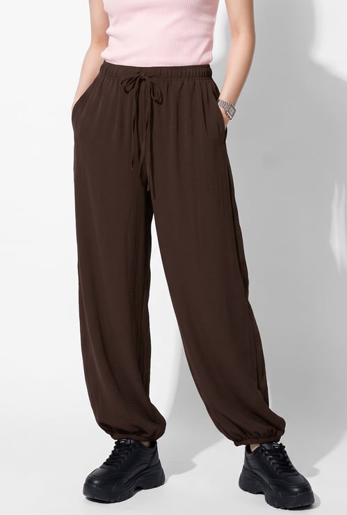 URB_N Women Solid Balloon Pants