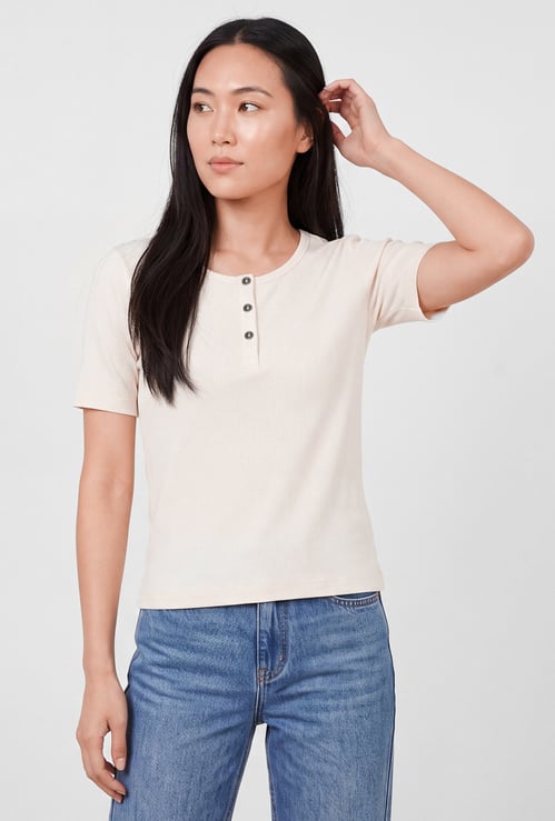 Women Ribbed T-shirt