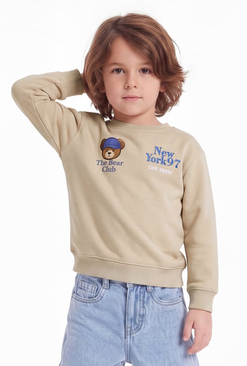 Boys Bear Club Pullover Sweatshirt