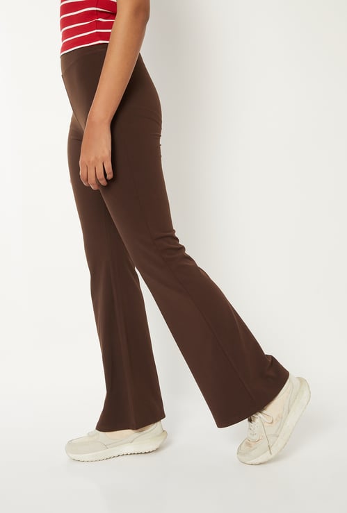 Women Athleisure Flared Tights