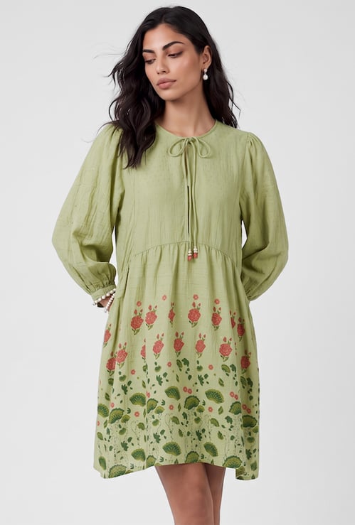 Women Printed A-line Dress