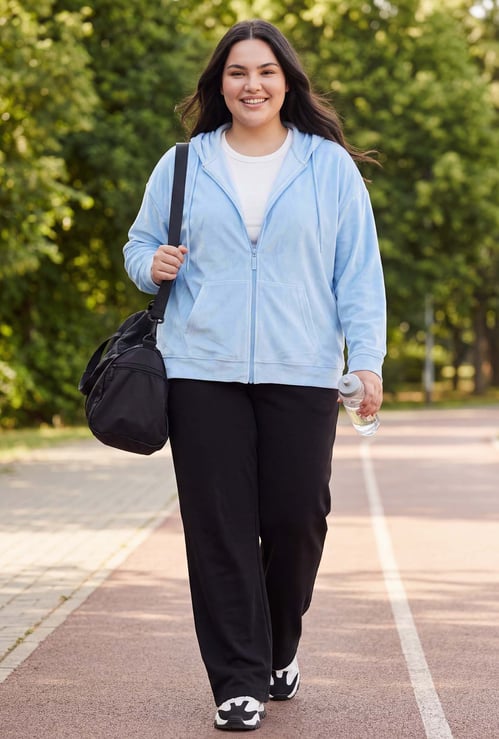 Women Solid Hooded Jacket