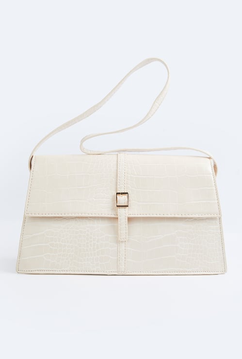 Women Croc Design Shoulder Bag