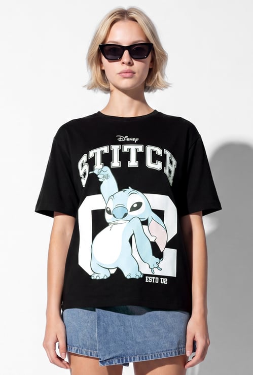 URB_N Women Oversized Stitch Character T-shirt