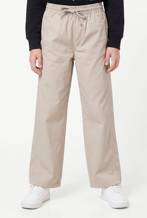 Girls Solid Trousers