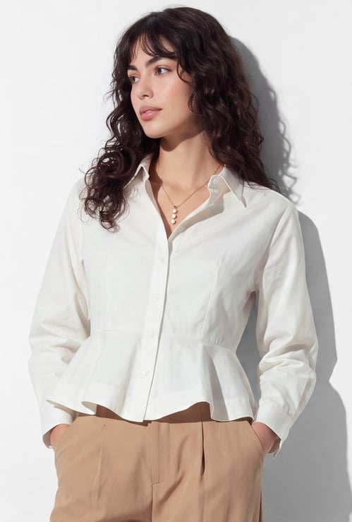 URB_N Women Peplum Shirt