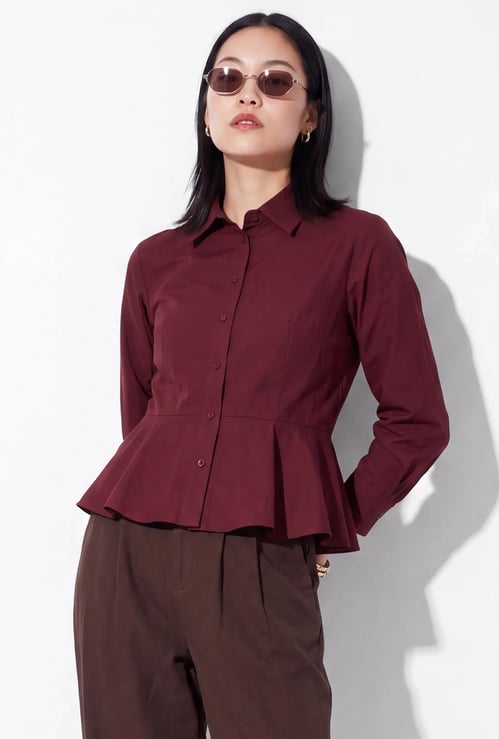 URB_N Women Peplum Shirt
