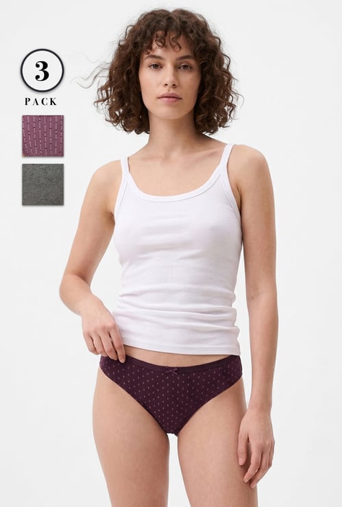 Women Assorted Bikini Panties - Pack of 3