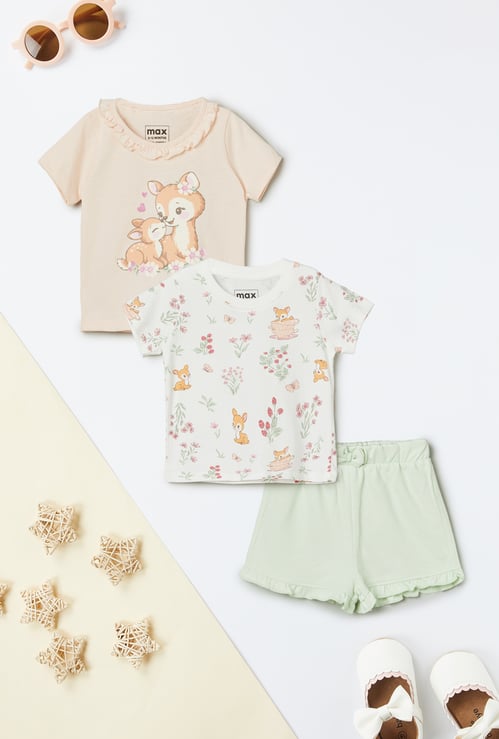 Girls Bambi Printed Sets