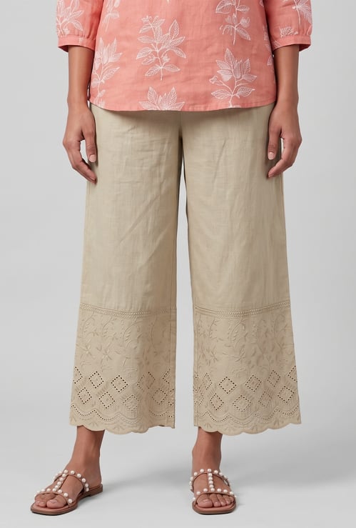 Women Embroidered Palazzos