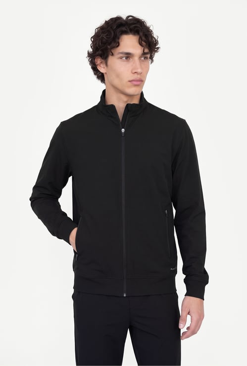 Men High-Neck Bomber Jacket