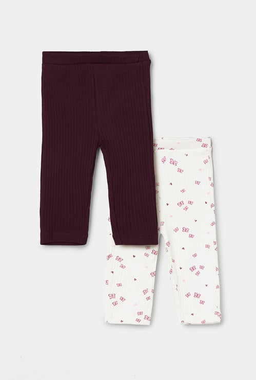 Girls Assorted Leggings - Pack of 2
