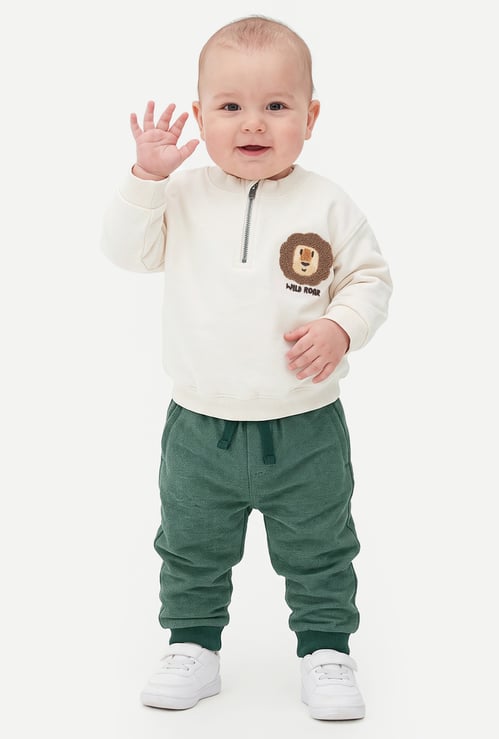 Boys Lion Applique Joggers Set