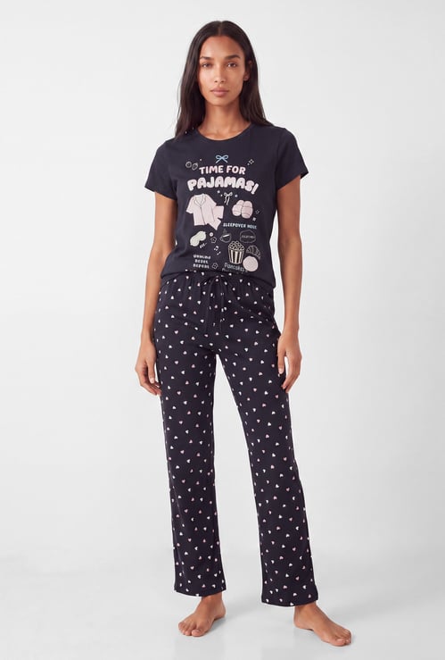 Women Printed PJ Set