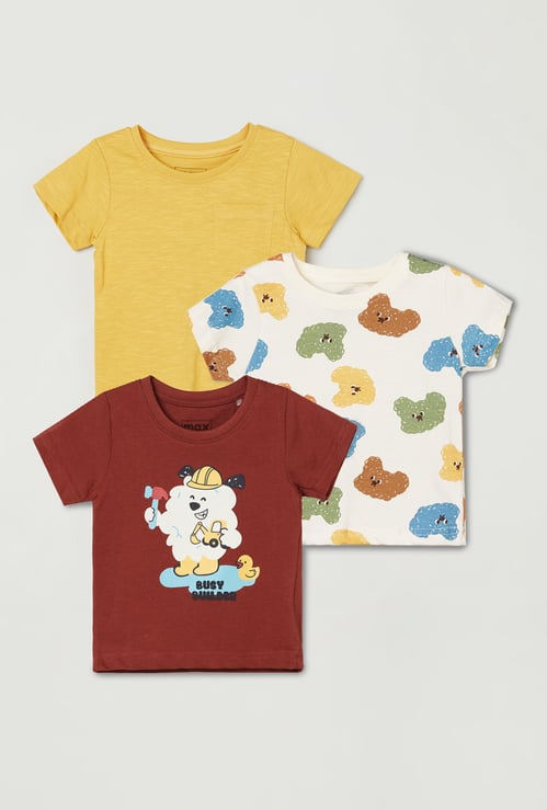 Boys Assorted T-shirt - Pack of 3