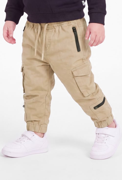 Boys Drawstring Cargo Joggers