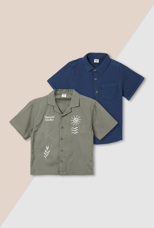 Boys Assorted Shirt - Pack of 2