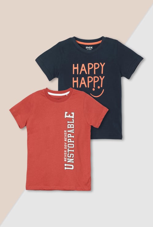 Boys Printed T-shirt - Pack of 2