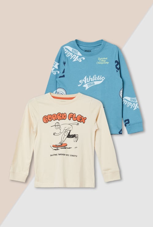 Boys Printed T-shirt - Pack of 2