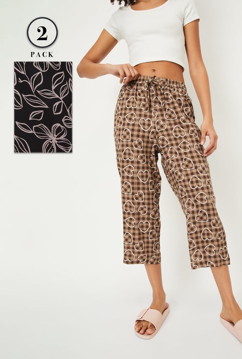 Women Printed Capri - Pack of 2
